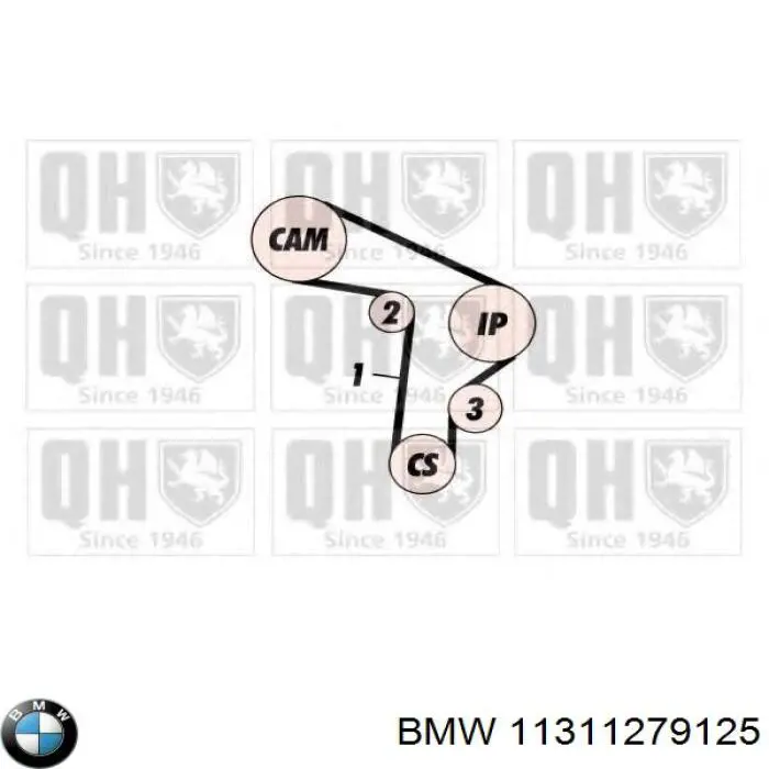 Зубчастий ремінь BMW 11311279125 ціна, від 21.16 USD