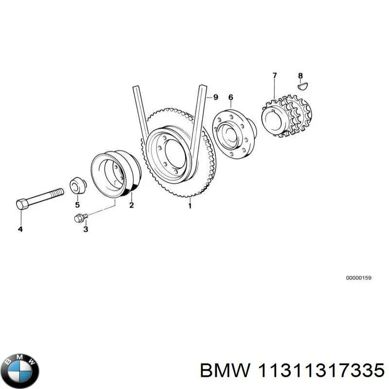 11311317335 BMW Заспокоювач ланцюга ГРМ