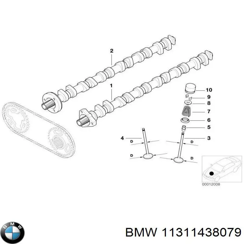 Купити 11311438079 BMW Розподільчий вал двигуна