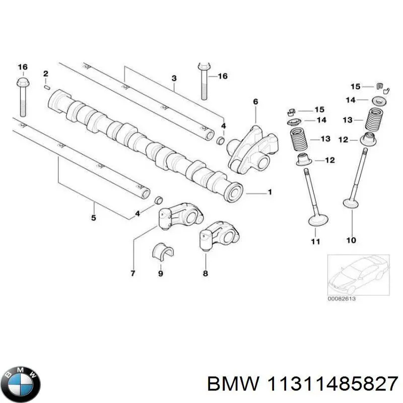 Розподілвал двигуна BMW 11311485827 ціна, від 220.98 USD