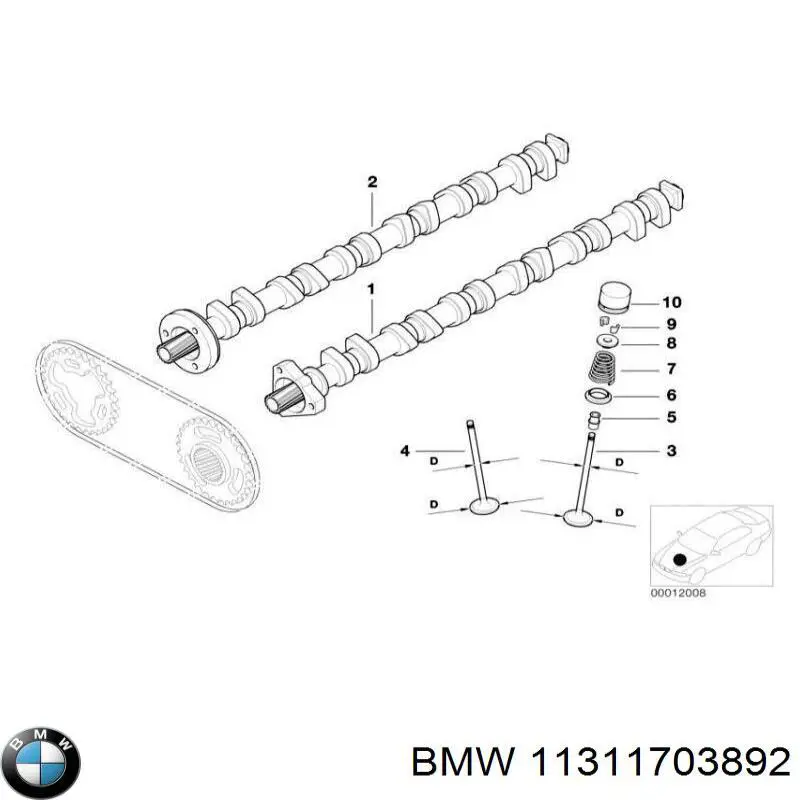  BMW 11311703892 ціна, від 44.30 USD