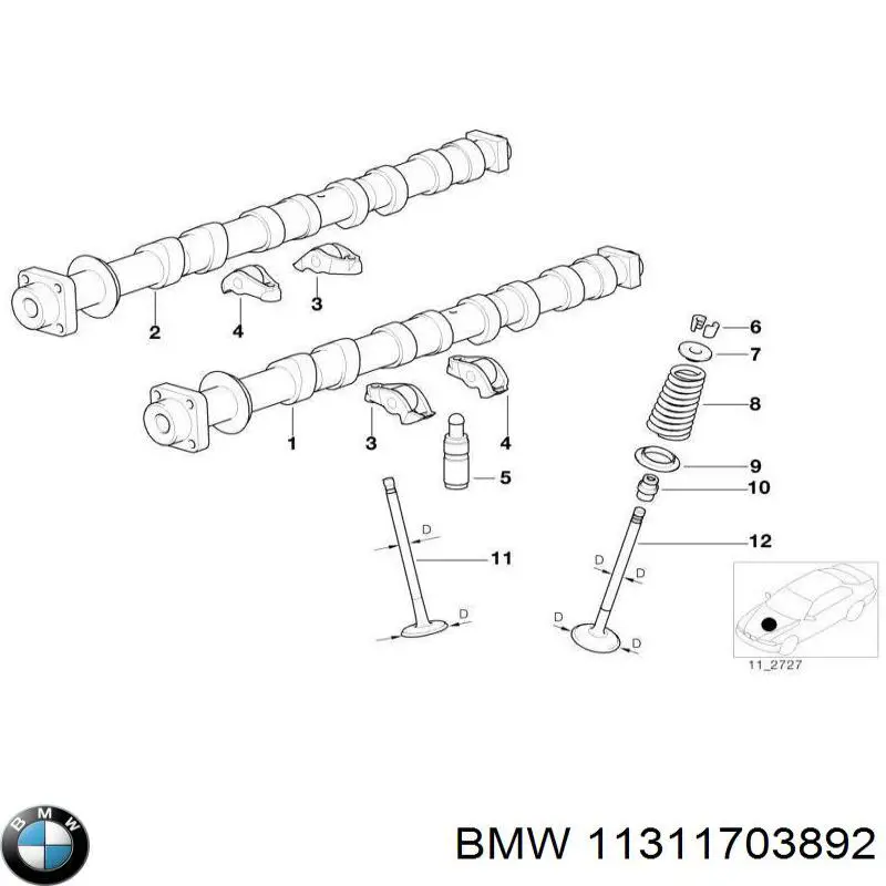 Купити 11311703892 BMW 