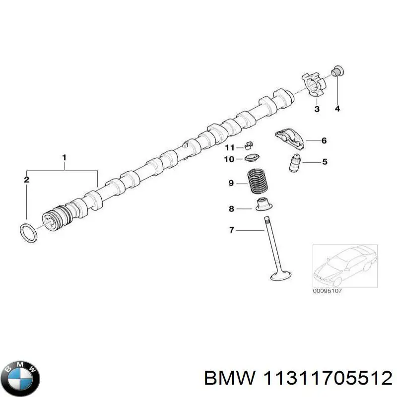  Сальник распредвала BMW X5 