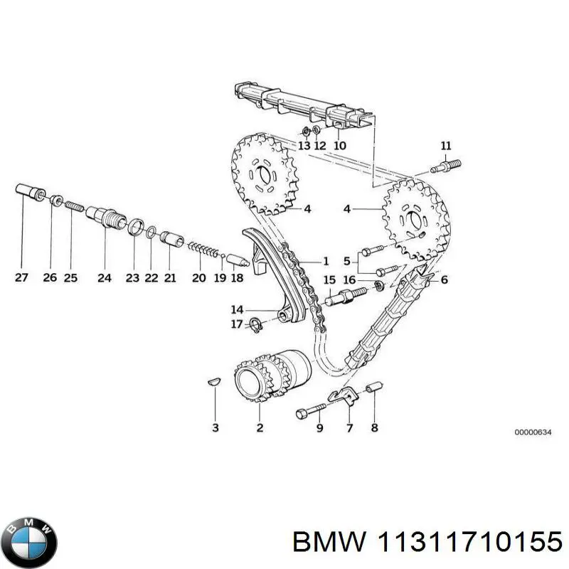 Ланцюг ГРМ 11311710155 BMW