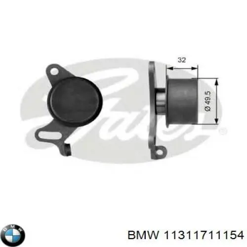 Ролик натяжителя ременя газорозподілу BMW 11311711154 ціна, від 19.94 USD