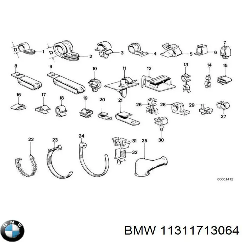 Купити 11311713064 BMW 