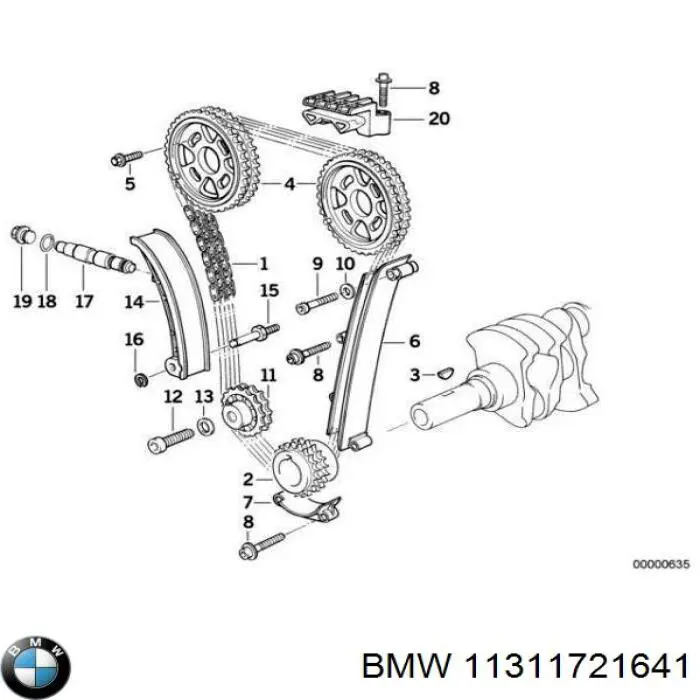  BMW 11311721641 ціна, від 37.26 USD