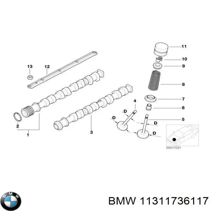  BMW 11311736117 ціна, від 88.66 USD