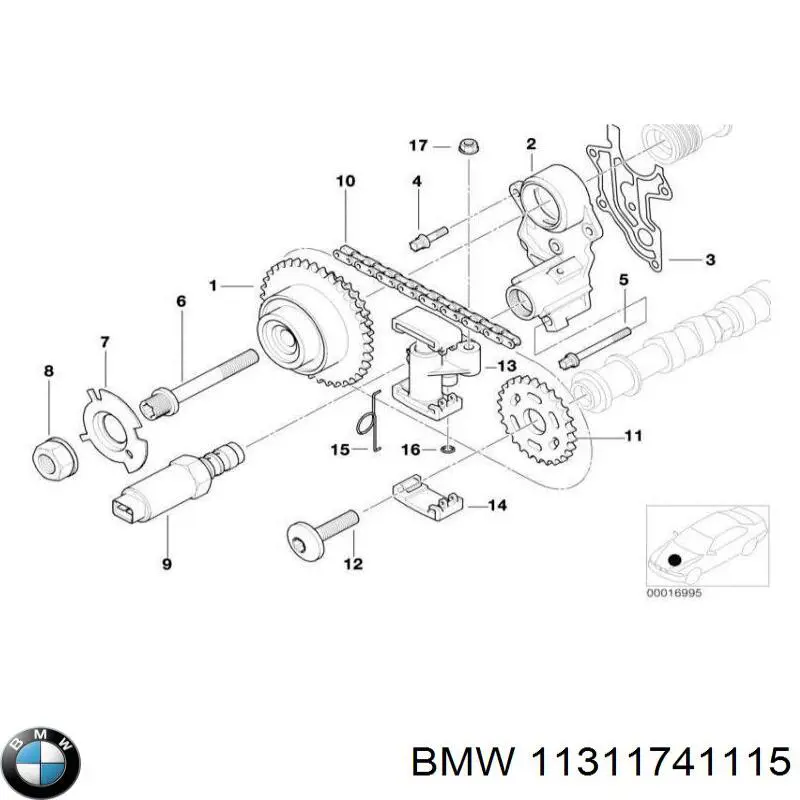 Шестерня розподільчого вала BMW 11311741115 ціна, від 15.20 USD