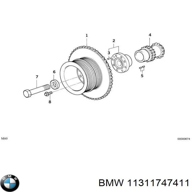 Башмак натягувача ланцюга ГРМ BMW 11311747411 ціна, від 187.76 USD