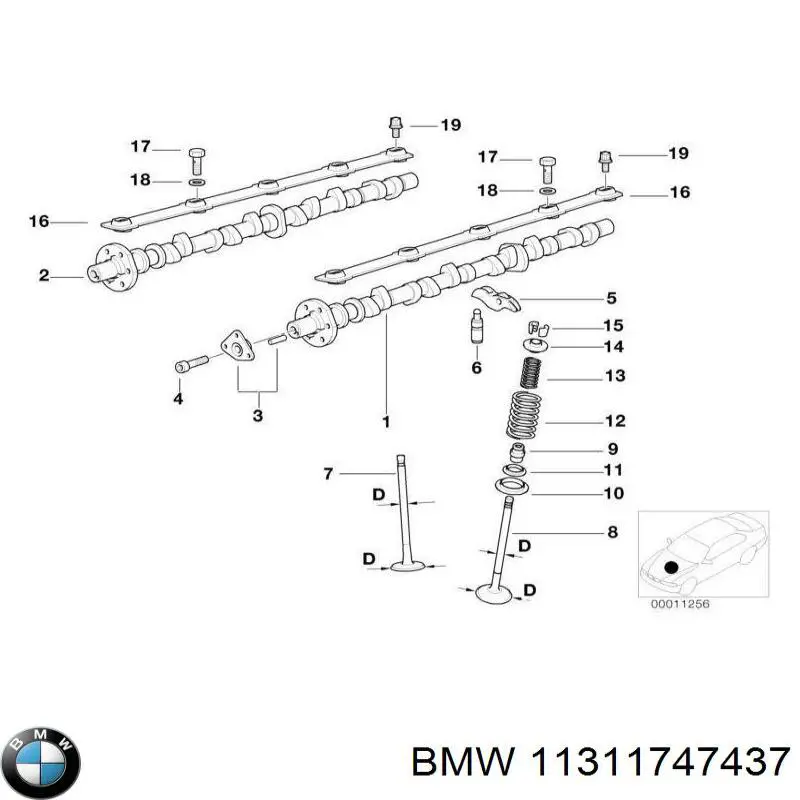 Купити 11311747437 BMW Ланцюг ГРМ, верхня
