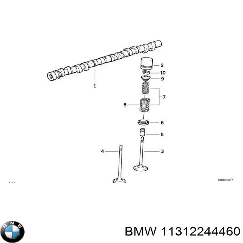 Розподілвал двигуна BMW 11312244460 ціна, від 63.33 USD