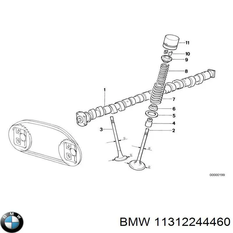 Купити 11312244460 BMW Розподільчий вал двигуна