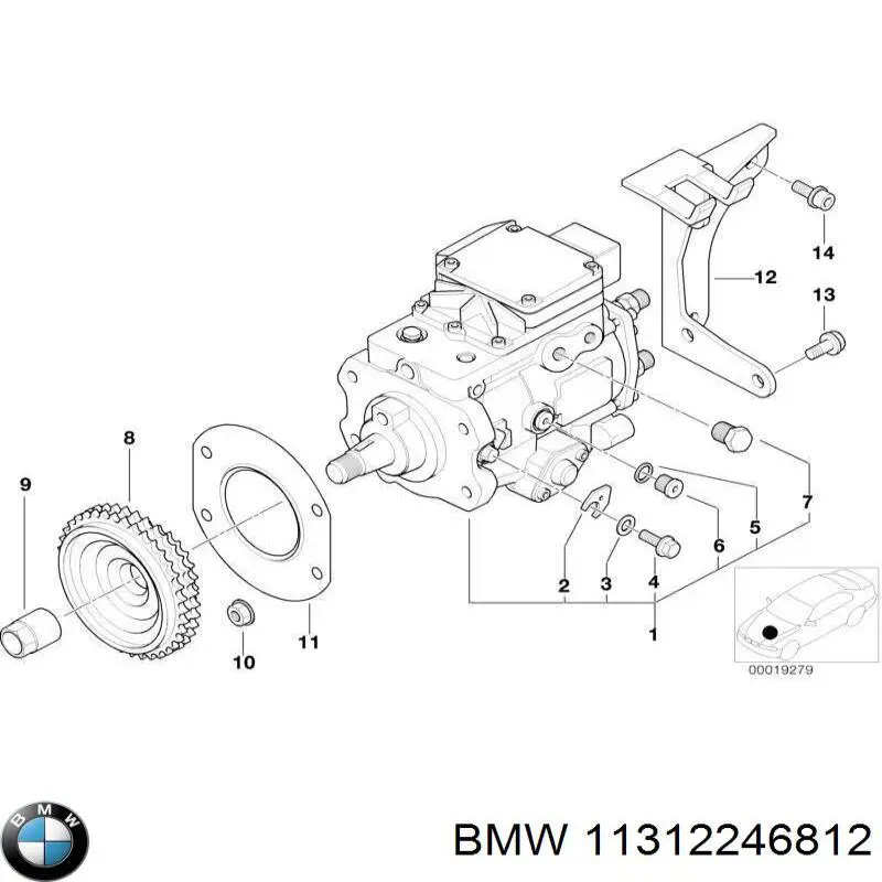  Зірка-шестерня приводу розподілвала двигуна BMW 3 