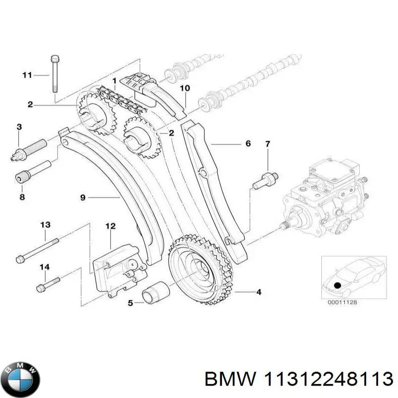 Болт шестерні распредвала BMW 11312248113 ціна, від 7.53 USD