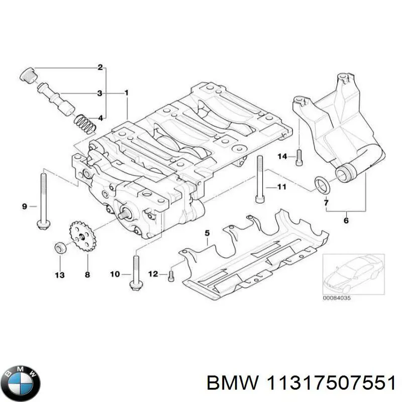 Зірка-шестерня приводу розподілвала двигуна 11317507551 BMW