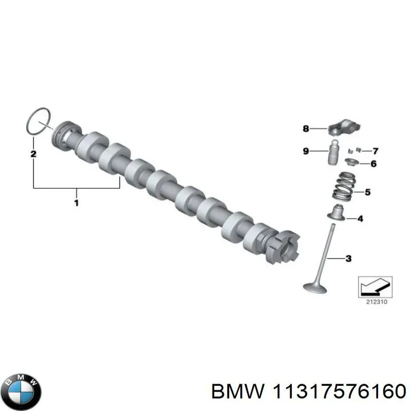 Шток двигуна, впускний BMW 11317576160 ціна, від 76.11 USD
