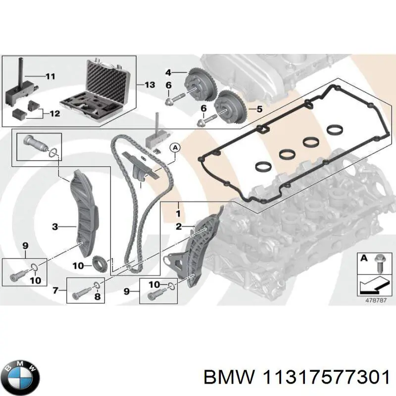 Купити 11317577301 BMW Заспокоювач ланцюга ГРМ, лівий
