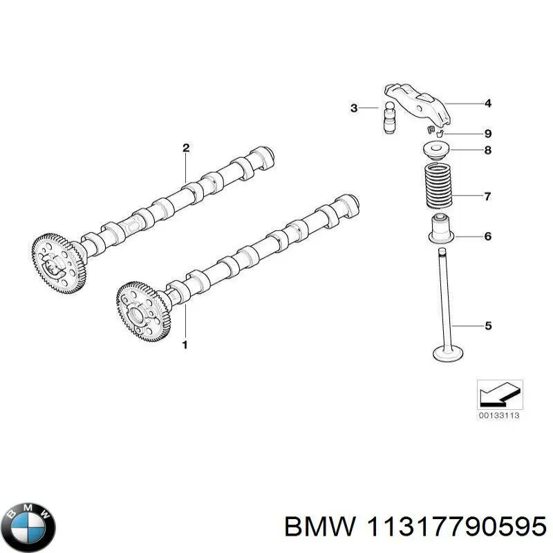 Шток двигуна, впускний BMW 11317790595 ціна, від 41.67 USD