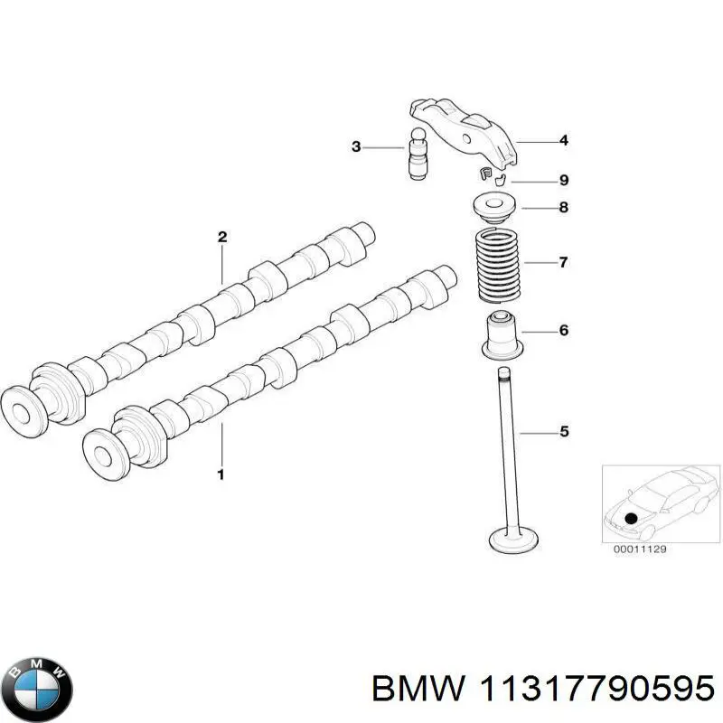 Купити 11317790595 BMW Розподільний вал впускний