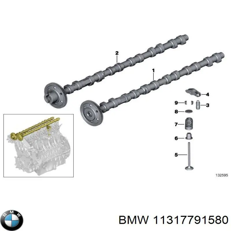 7791580 BMW Шток двигуна, випускний