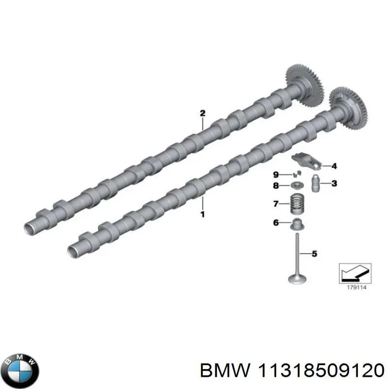 11318509121 BMW Вал розподільний