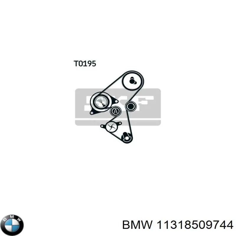 Зубчастий ремінь BMW 11318509744 ціна, від 29.87 USD