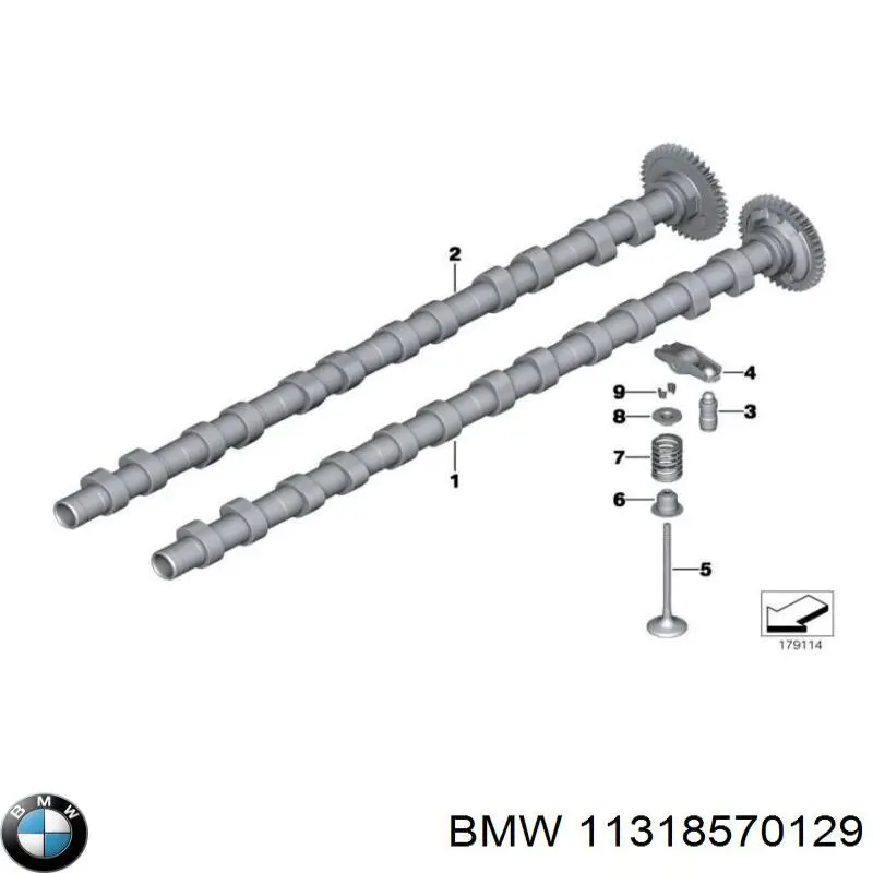 Шток двигуна, впускний BMW 11318570129 ціна, від 395.83 USD
