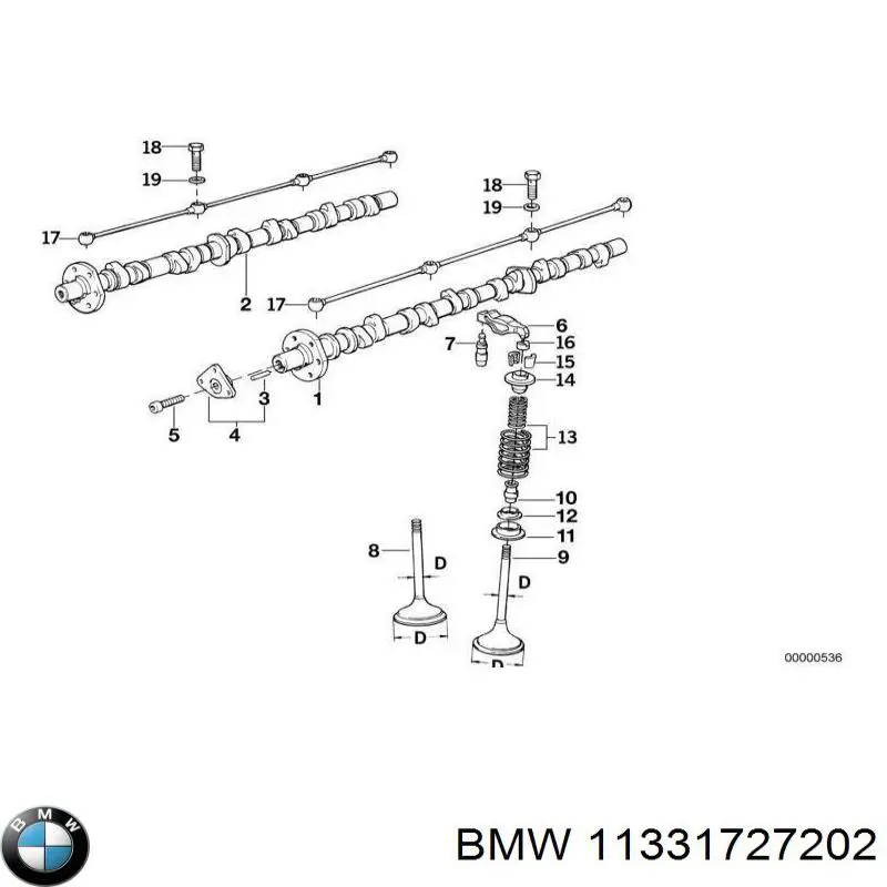 Сухар клапану 11331727202 BMW