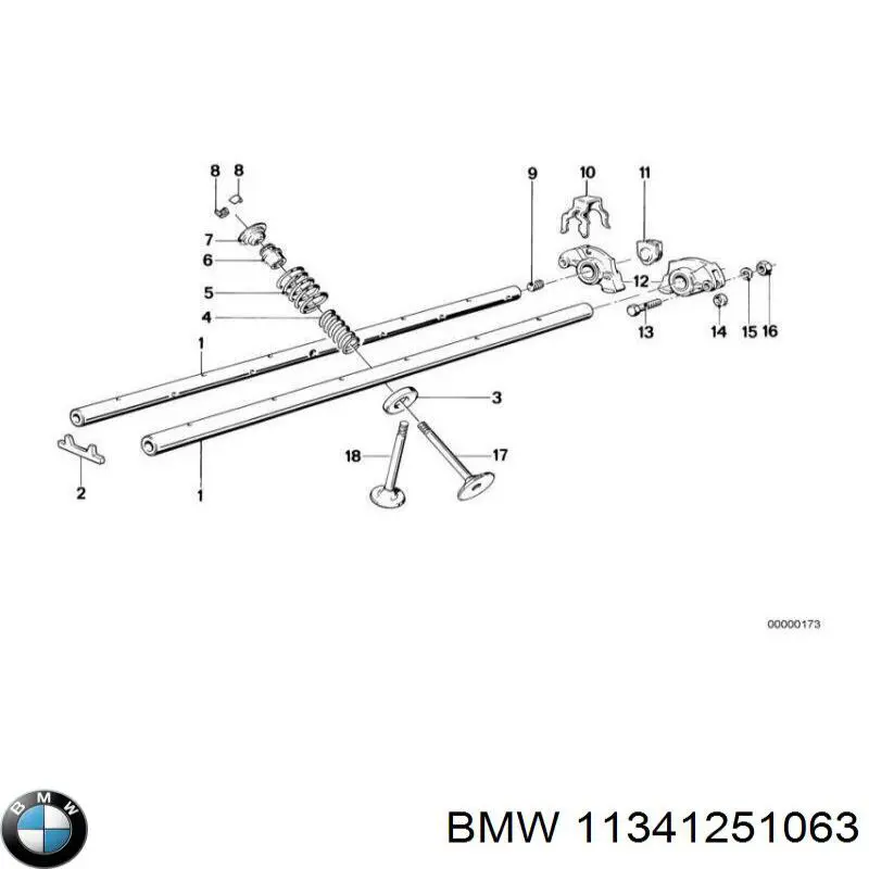 Вихлопний клапан BMW 11341251063 ціна, від 128.64 USD