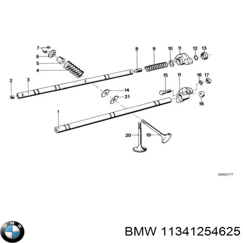 Купити 11341254625 BMW Клапан впускний