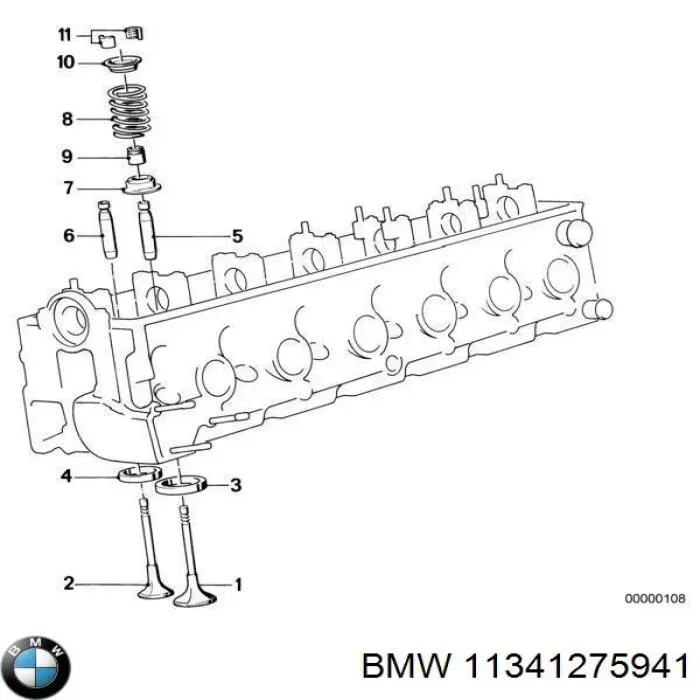 11341275941 BMW Клапан випускний