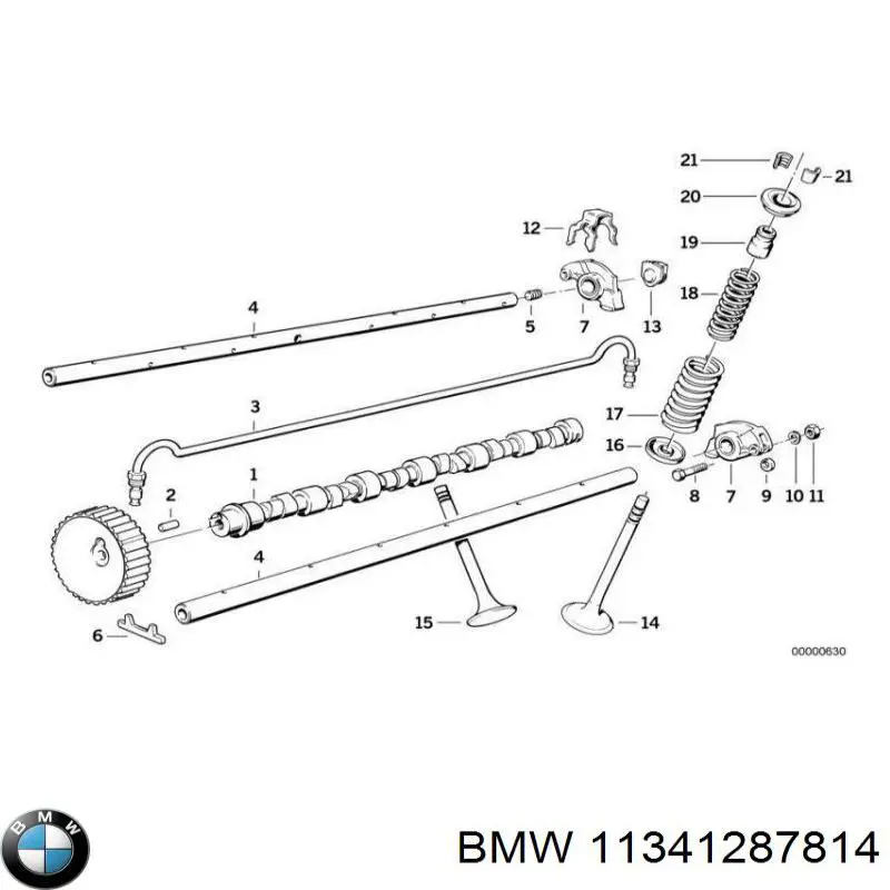 Вихлопний клапан BMW 11341708896 ціна, від 10.25 USD