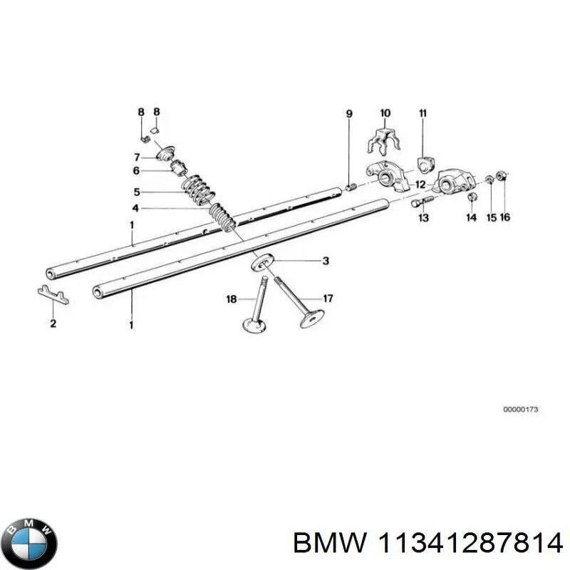 Клапан випускний 11341287814 BMW