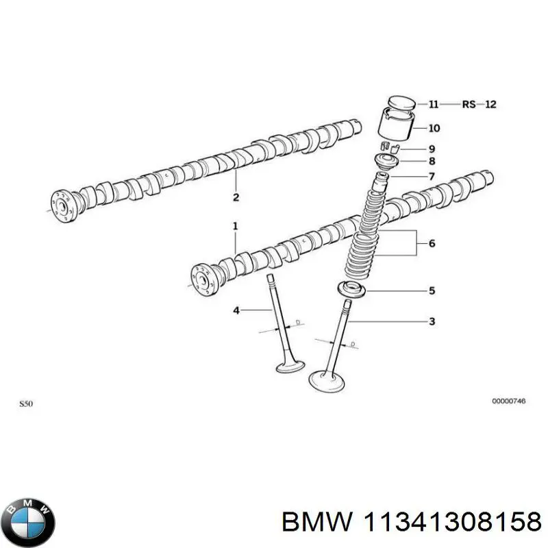 11341308158 BMW гідрокомпенсатор, гідроштовхач, штовхач клапанів
