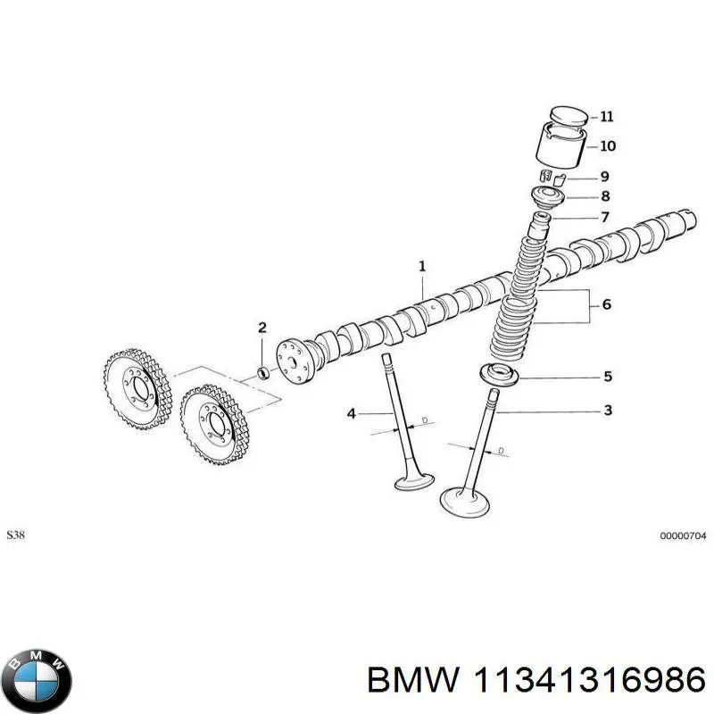 Вихлопний клапан BMW 11341316986 ціна, від 260.06 USD
