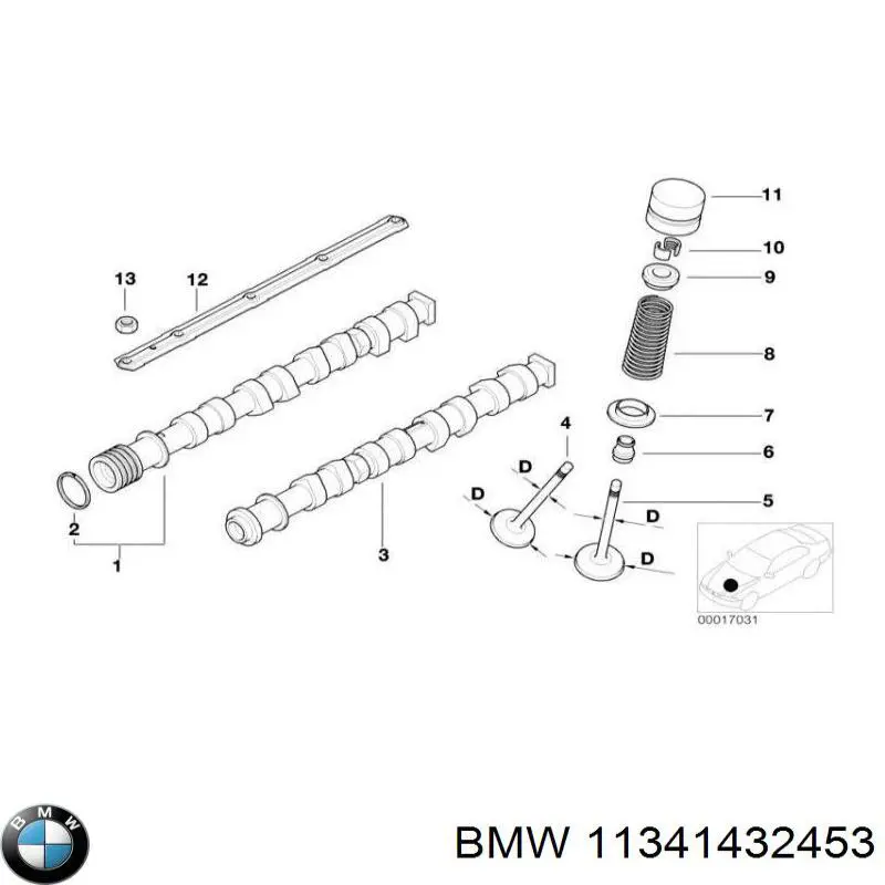  BMW 11341432453 ціна, від 7.60 USD