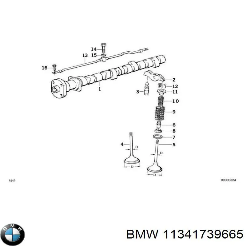 Клапан випускний на BMW 3 (E46)