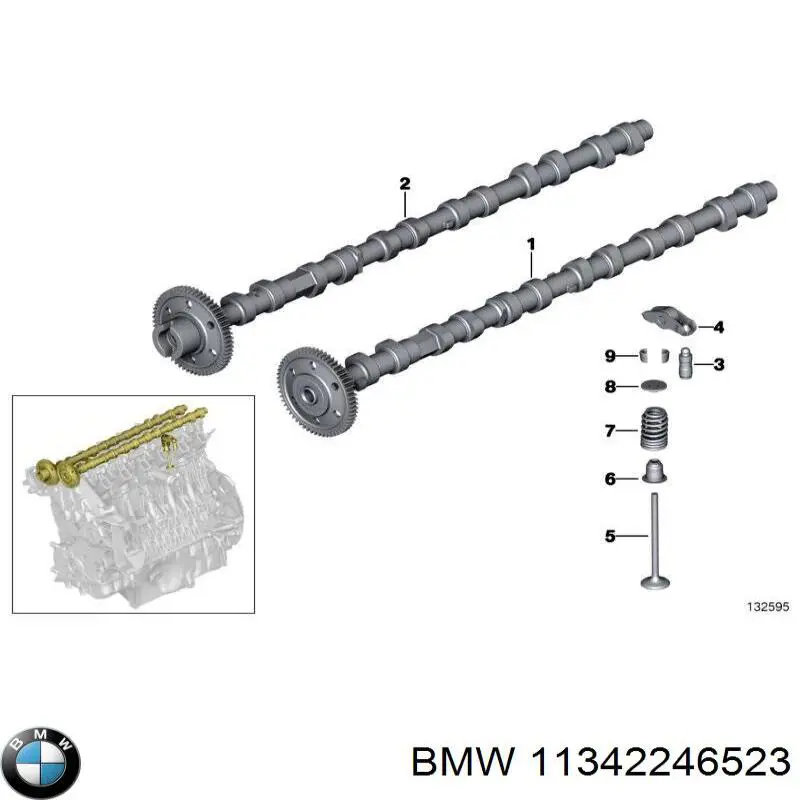 Відбійник передньої пружини 11342246523 BMW