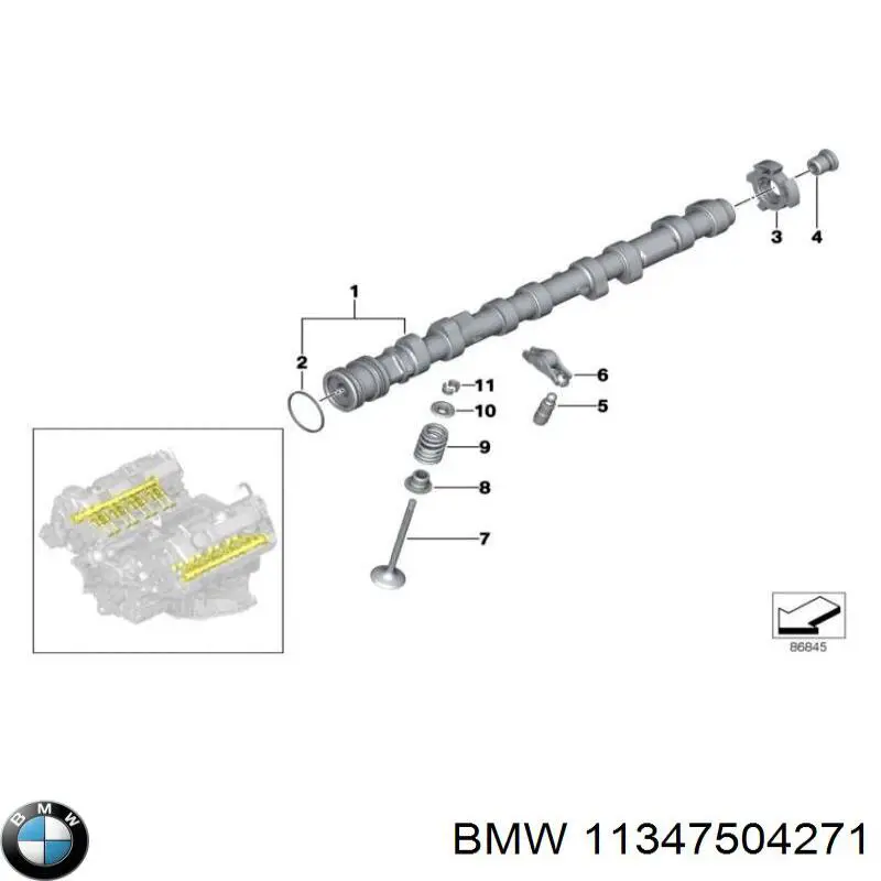 Купити 11347504271 BMW Блок двигуна