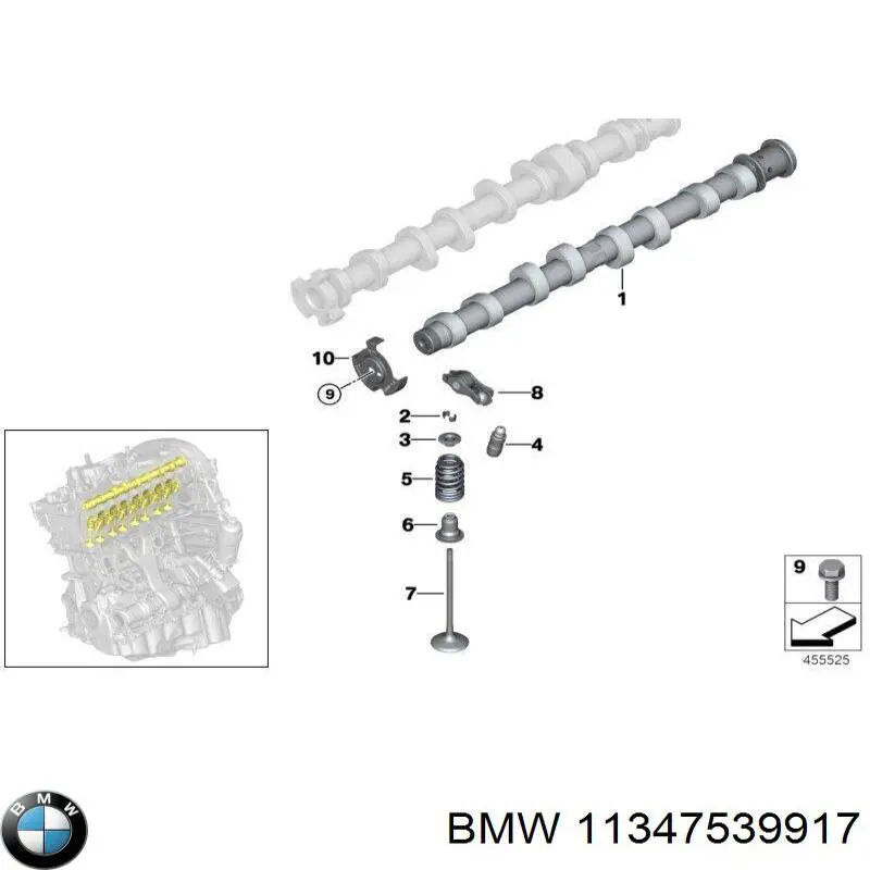 Купити 11347539917 BMW Відбійник передньої пружини