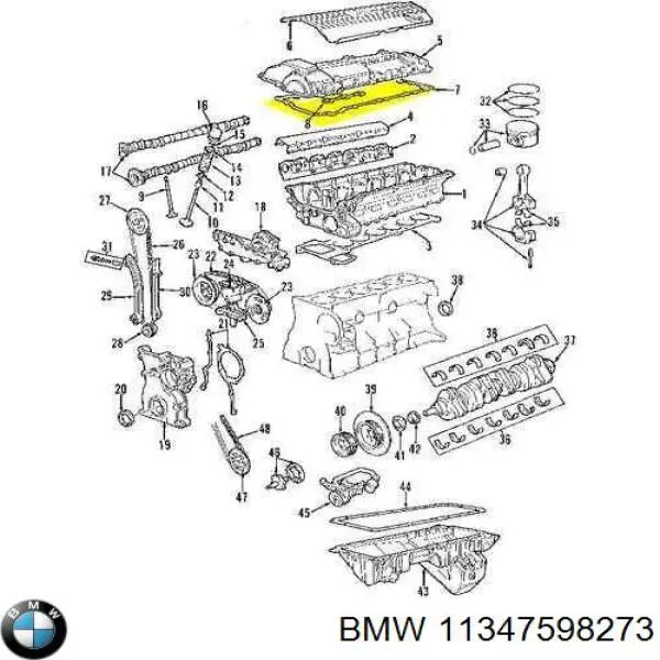 Купити 11347598273 BMW Клапан випускний