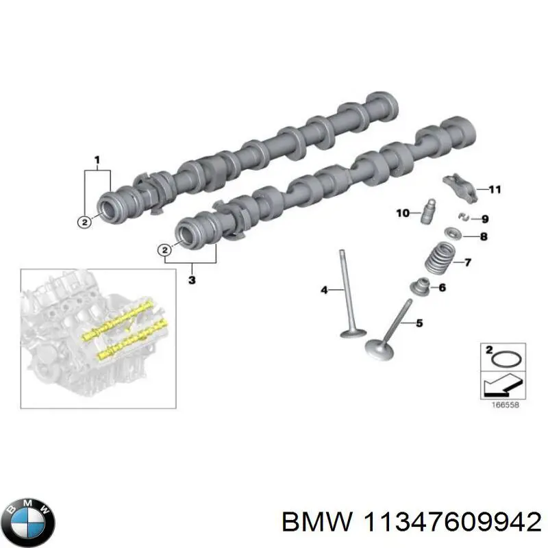 Вихлопний клапан BMW 11347609942 ціна, від 55.04 USD