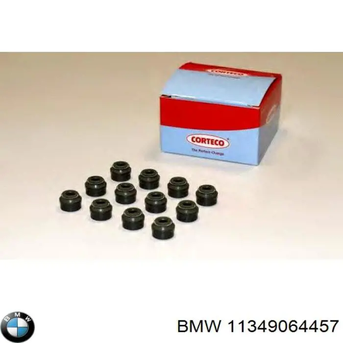 Купити 11349064457 BMW Сальник клапана (маслознімний), впуск/випуск, комплект на мотор