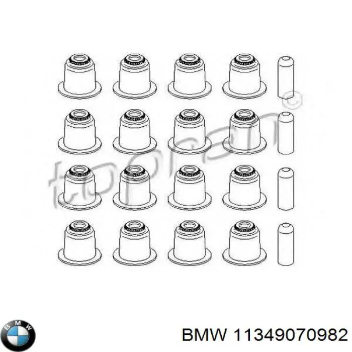 11349070982 BMW сальник клапана (маслознімний, впуск/випуск, комплект на мотор)