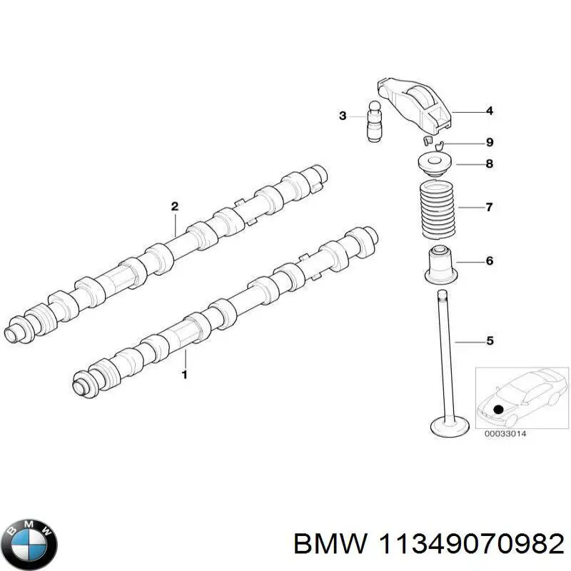 Сальник клапана (маслознімний), впуск/випуск, комплект на мотор BMW 11349070982 ціна, від 21.35 USD