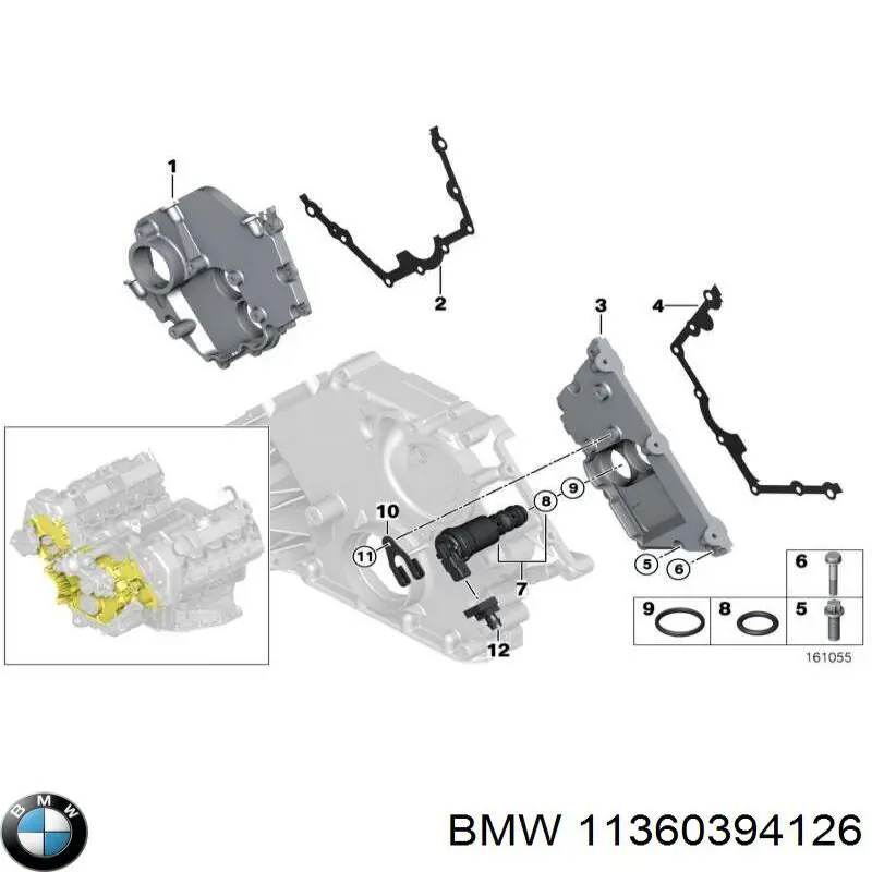 11360394126 BMW прокладка регулятора фаз газорозподілу