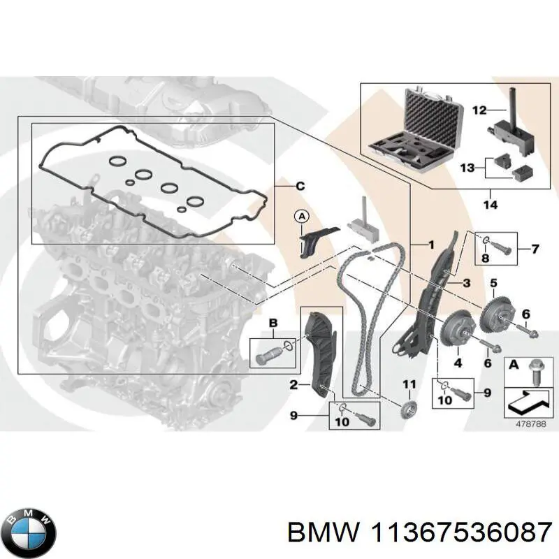 Болт шестерні распредвала BMW 11367536087 ціна, від 5.07 USD
