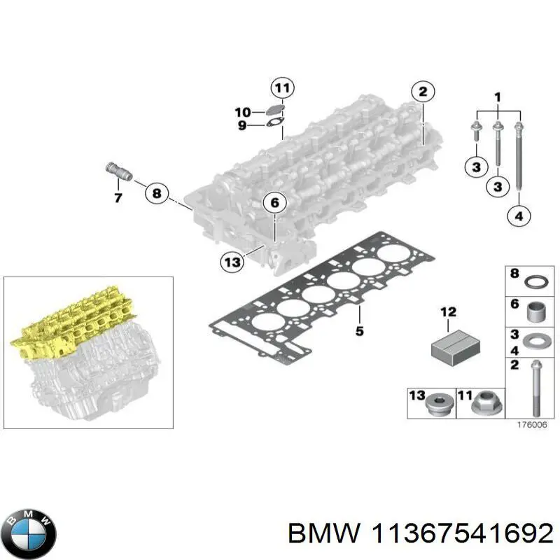 11367541692 BMW клапан обмеження тиску палива