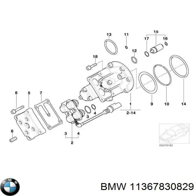 Прокладка кришки горловини, маслозаливної BMW 11367830829 ціна, від 12.47 USD